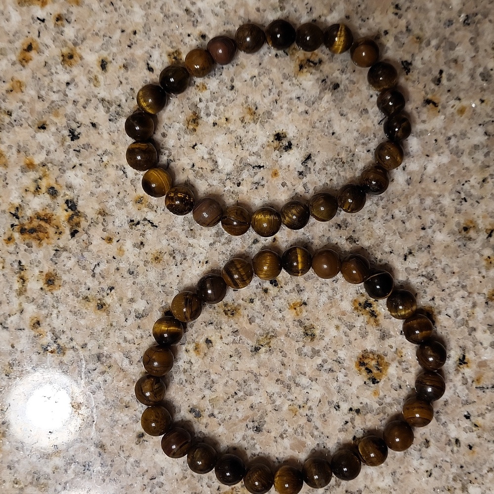 Tiger Eye Beaded Bracelet Set HIS AND HERS